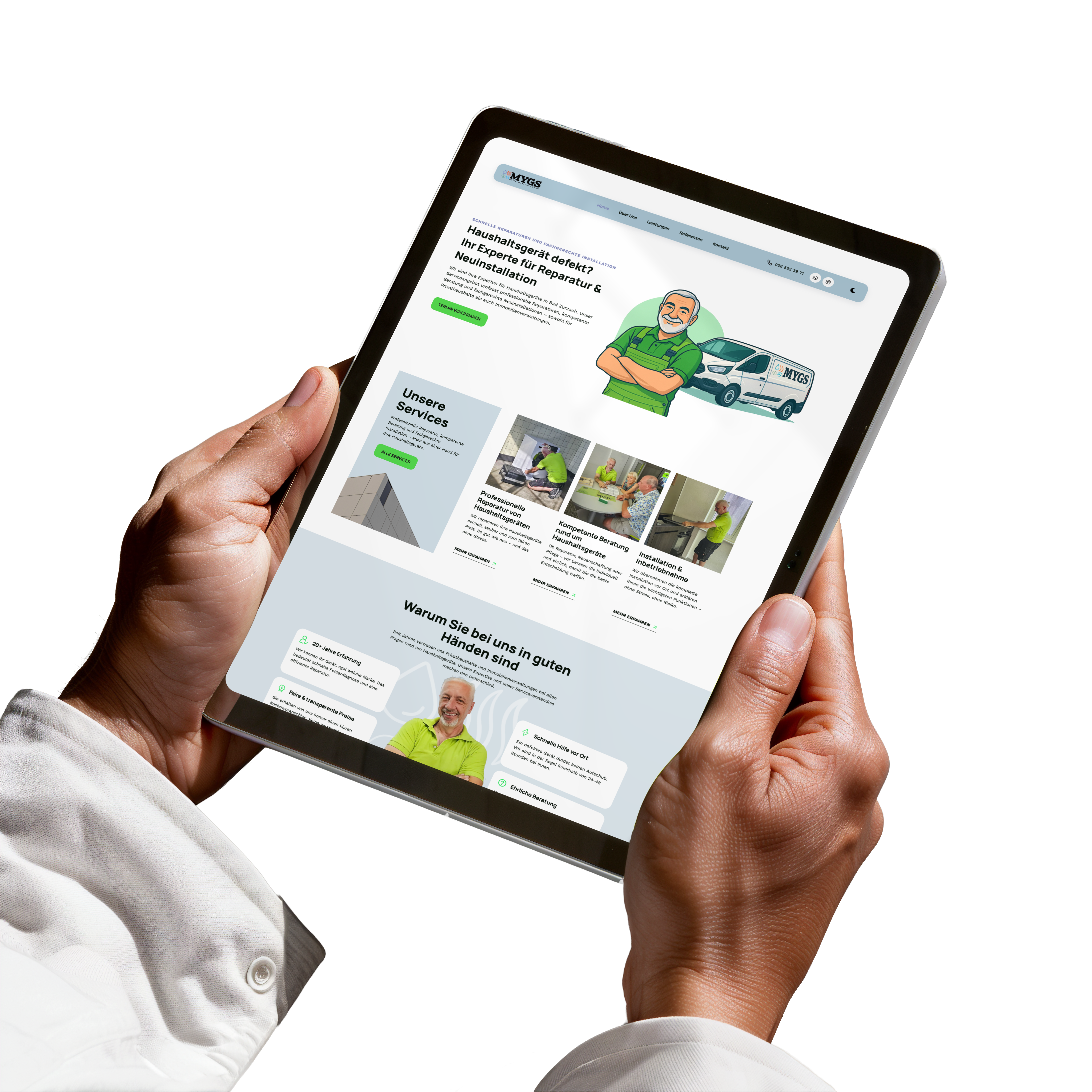 Webdesign auf dem iPad
