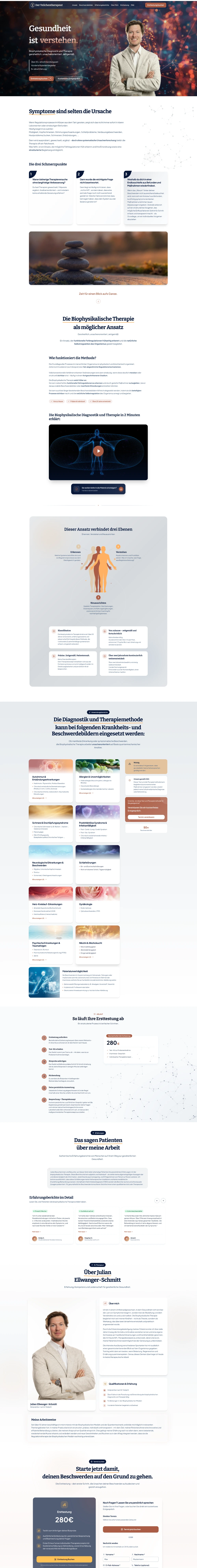 Der Teilchentherapeut Webseite Vorschau